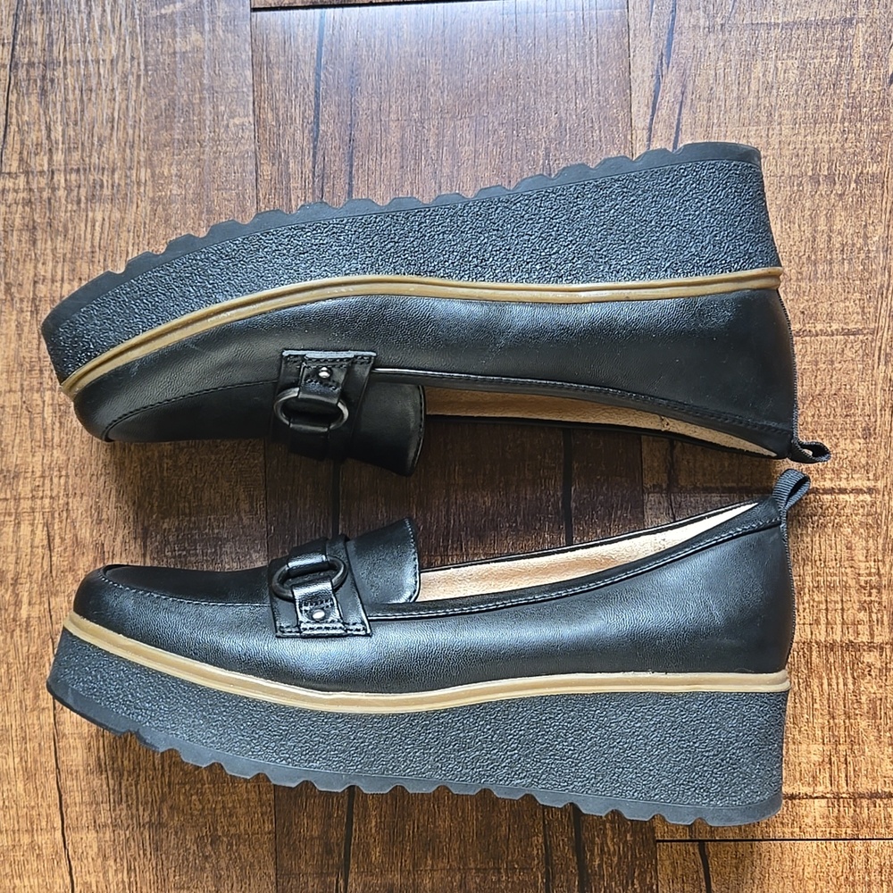 SOUL Naturalizer Joyla Black Loafers – Platform 1.75" Size 8.5 - Picture 4 of 8